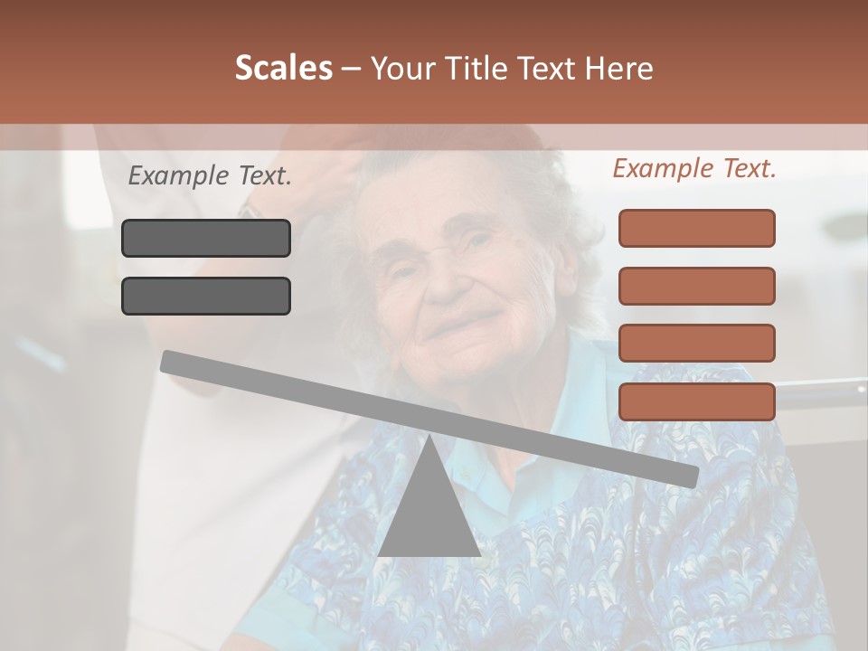 Granny's Combing PowerPoint Template