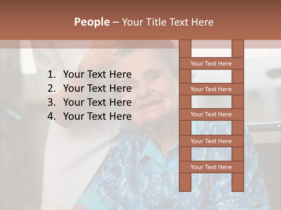 Granny's Combing PowerPoint Template
