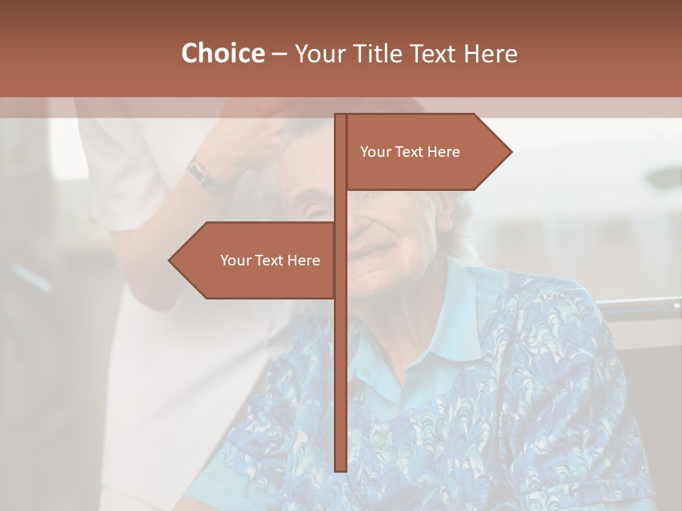 Granny's Combing PowerPoint Template