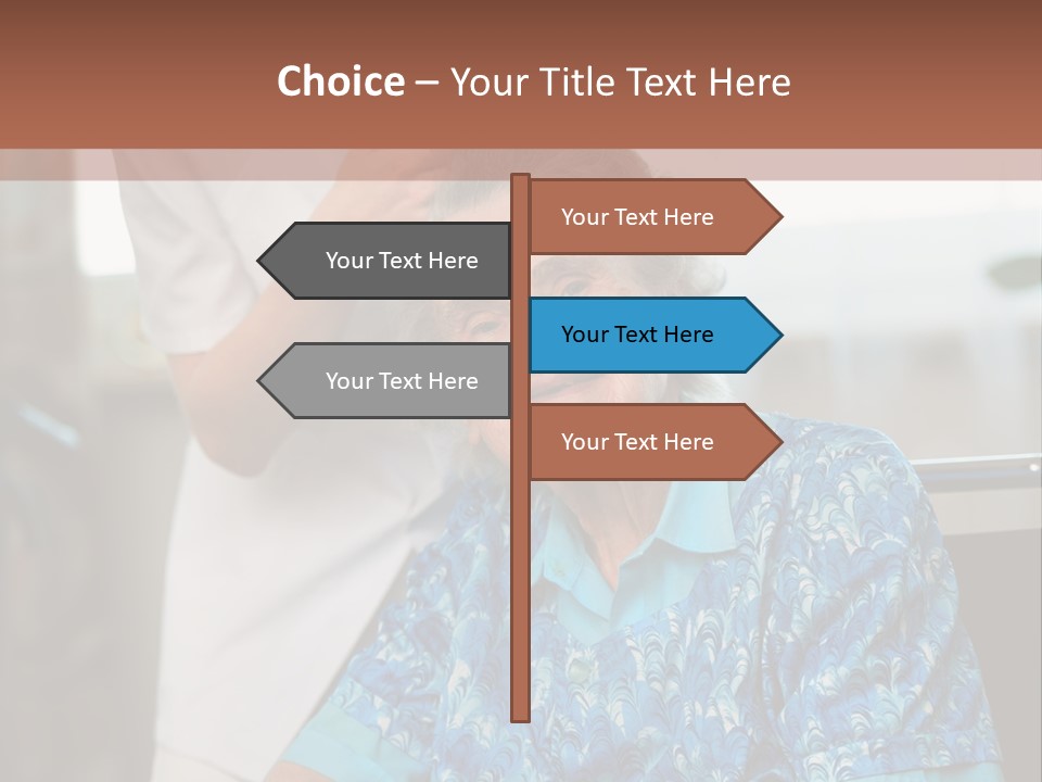 Granny's Combing PowerPoint Template