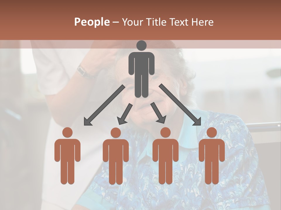 Granny's Combing PowerPoint Template