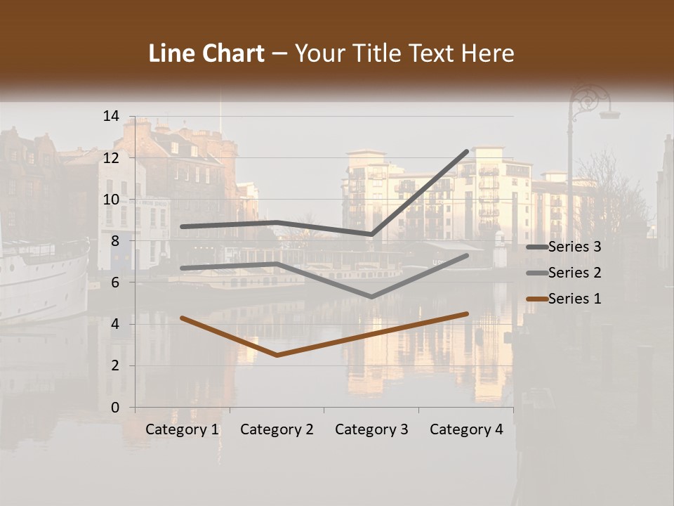 City With A Bay PowerPoint Template