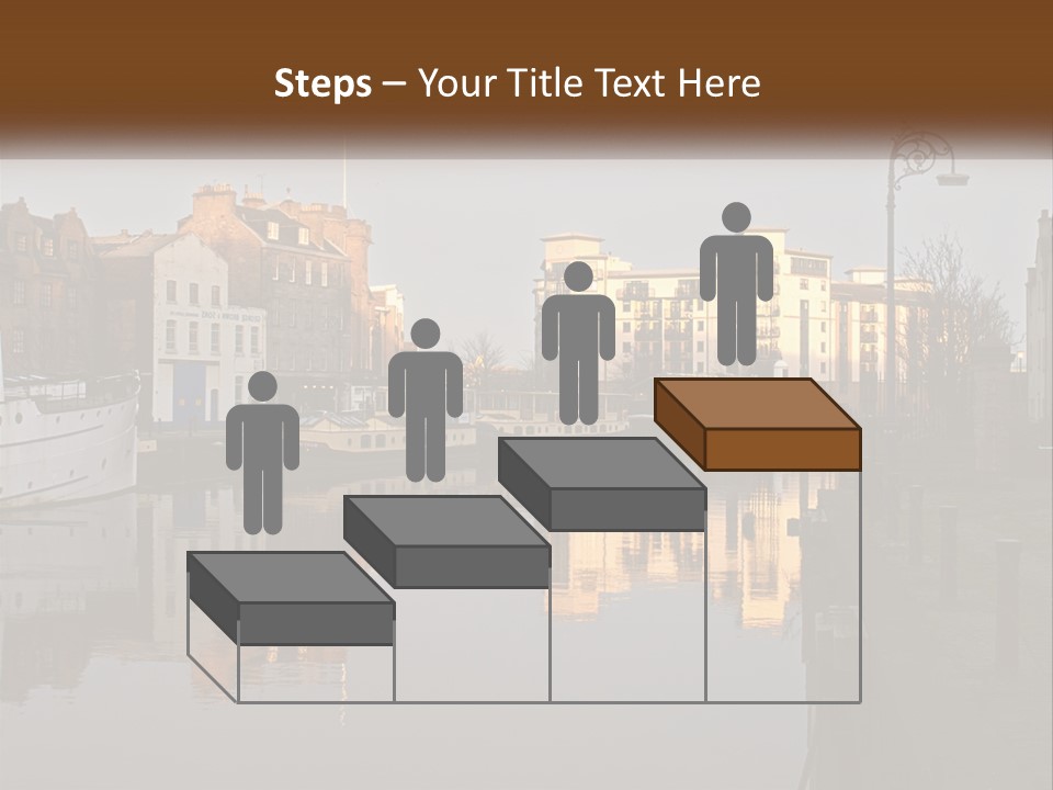 City With A Bay PowerPoint Template