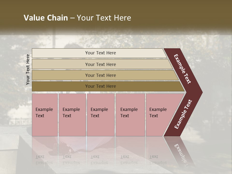 Student With Laptop On Break PowerPoint Template