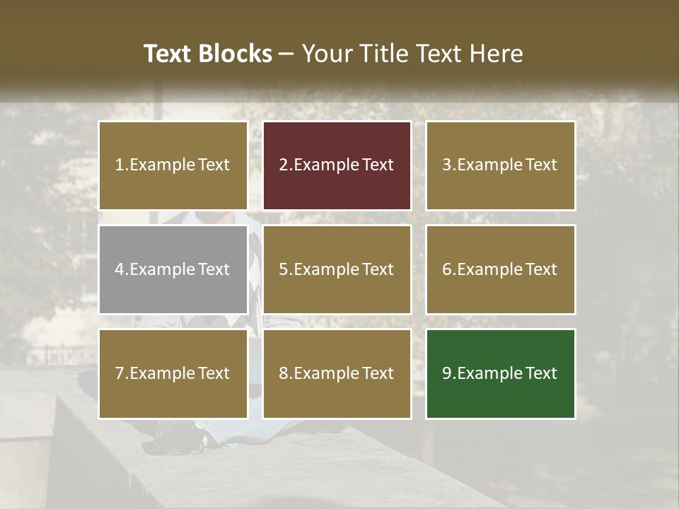 Student With Laptop On Break PowerPoint Template