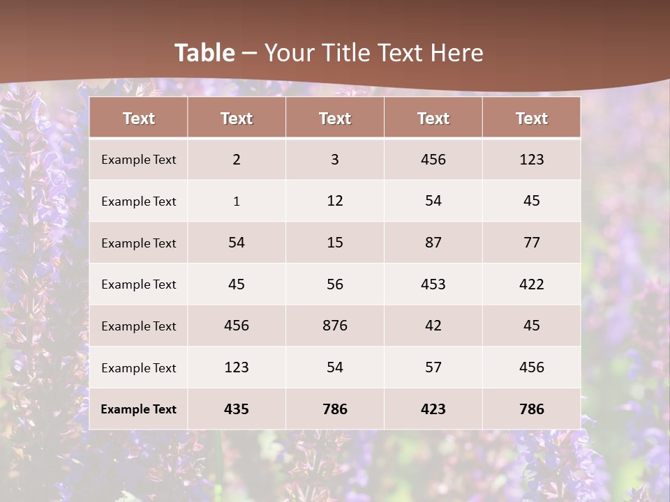 Lavender - Flowering Season PowerPoint Template
