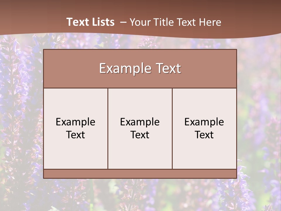 Lavender - Flowering Season PowerPoint Template