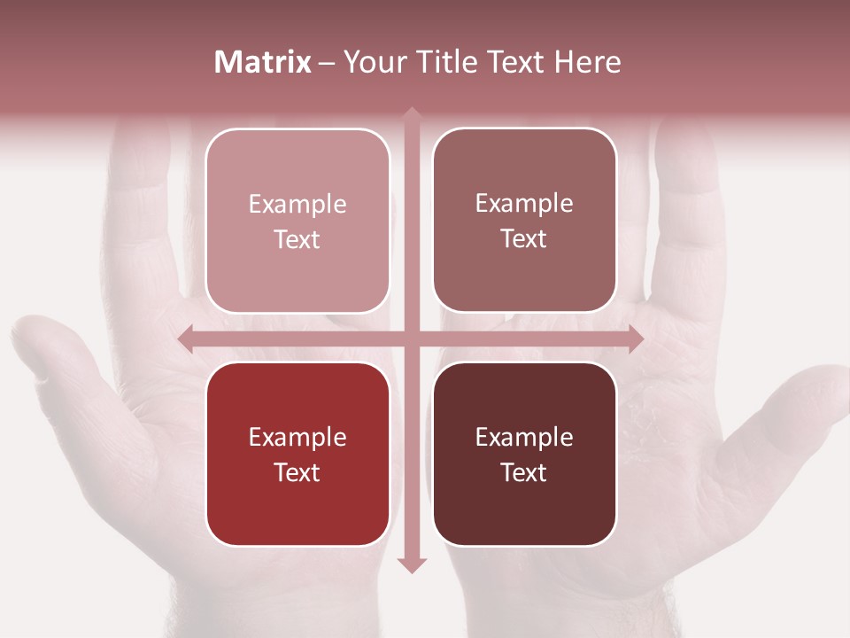 Worker's Hands PowerPoint Template