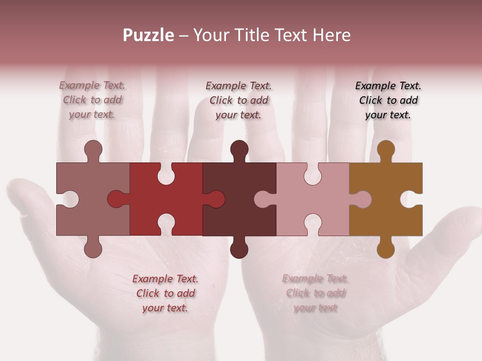 Worker's Hands PowerPoint Template