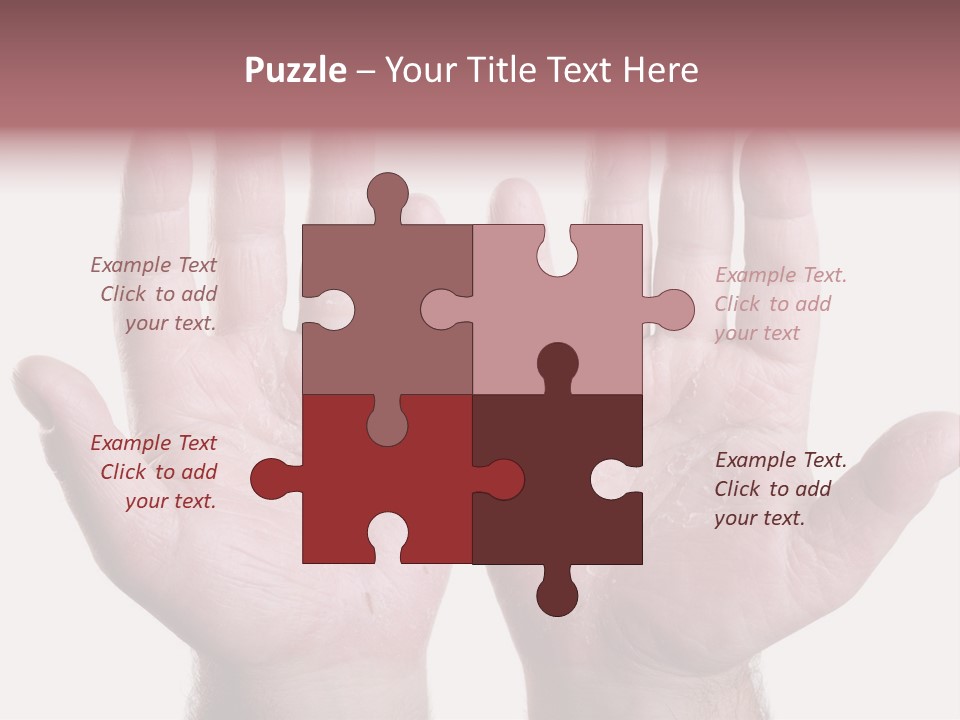 Worker's Hands PowerPoint Template