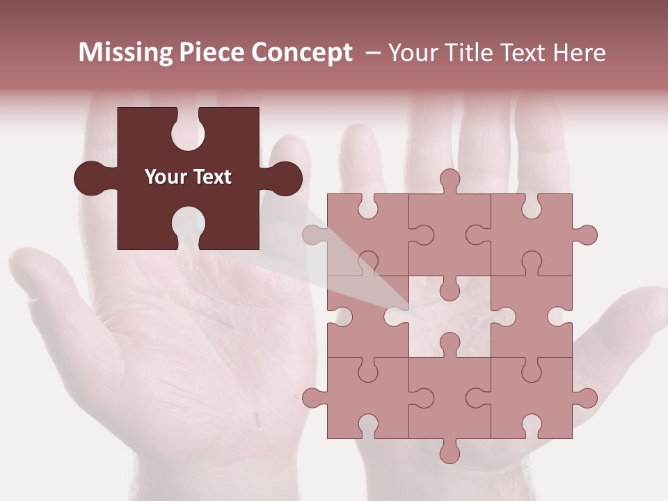 Worker's Hands PowerPoint Template