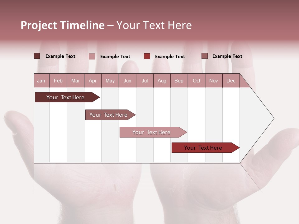 Worker's Hands PowerPoint Template