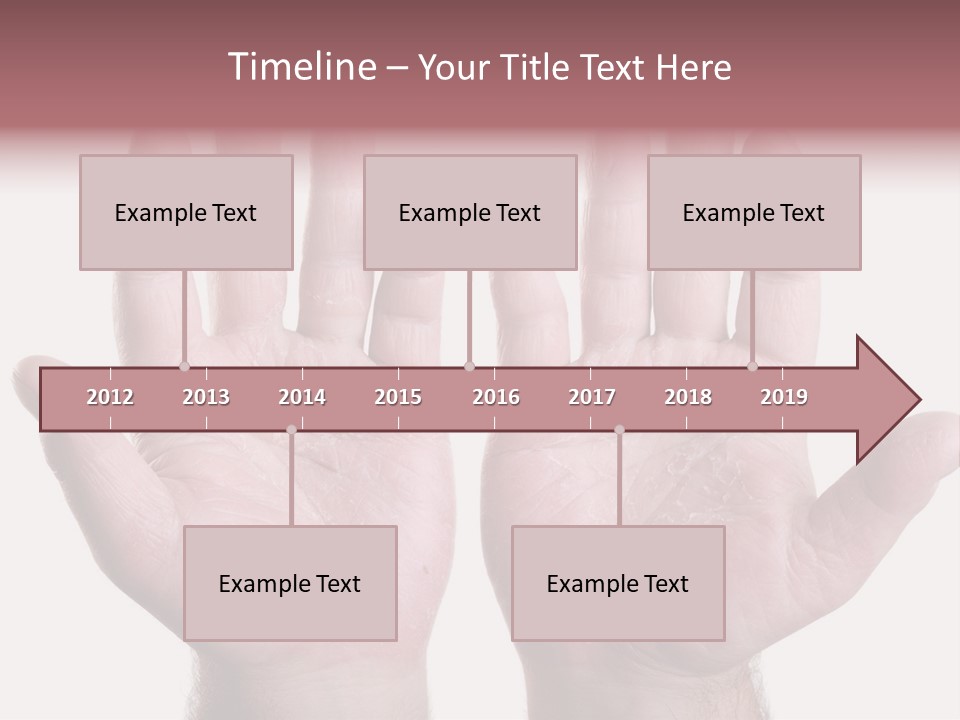 Worker's Hands PowerPoint Template