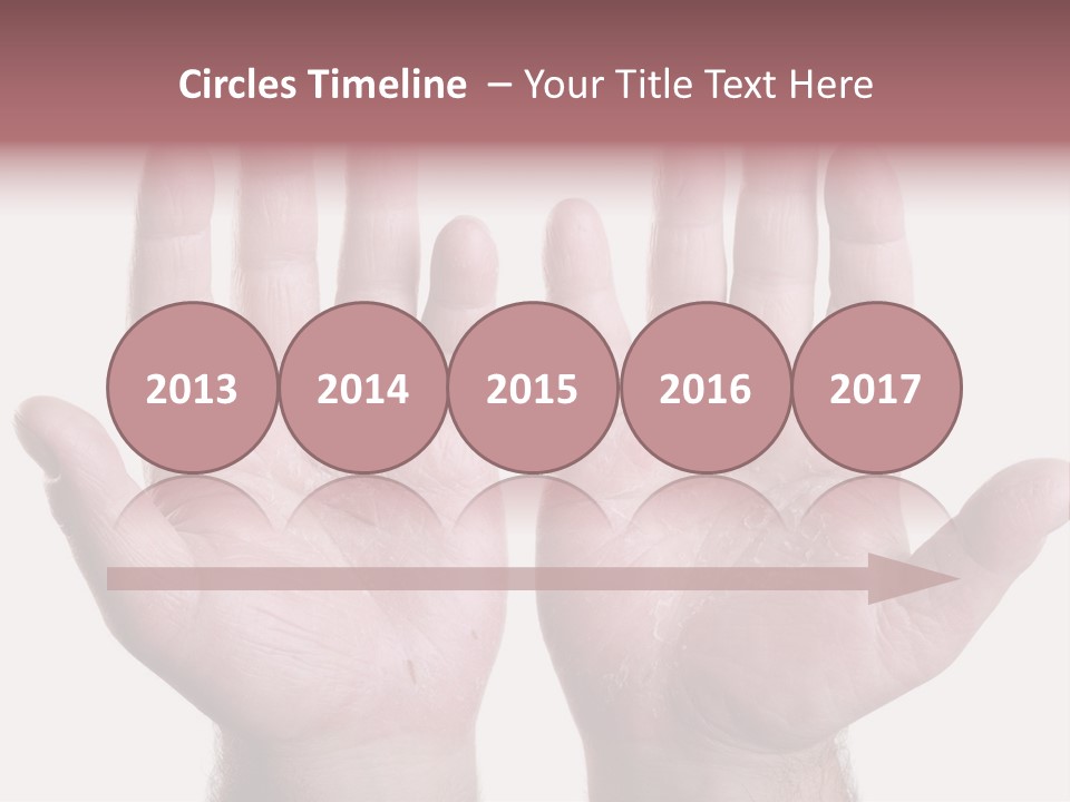 Worker's Hands PowerPoint Template