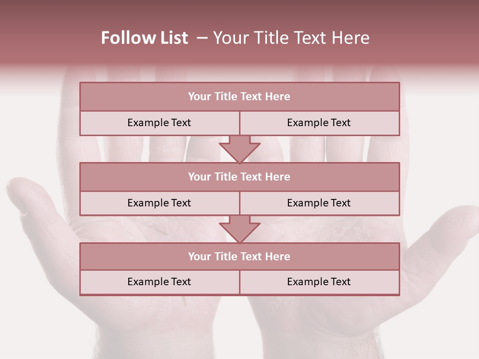 Worker's Hands PowerPoint Template