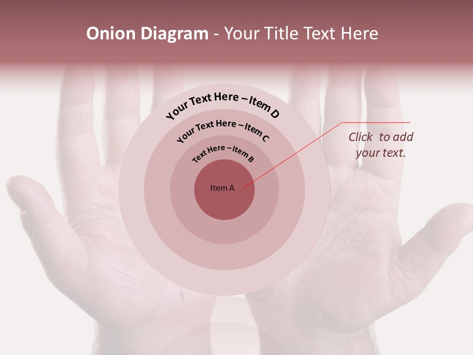 Worker's Hands PowerPoint Template