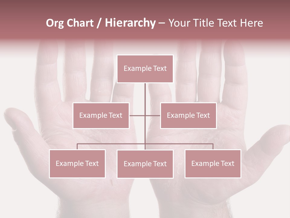 Worker's Hands PowerPoint Template