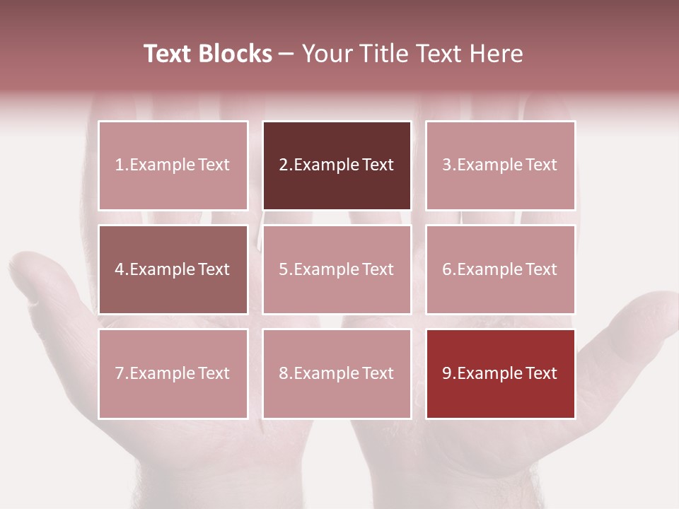 Worker's Hands PowerPoint Template