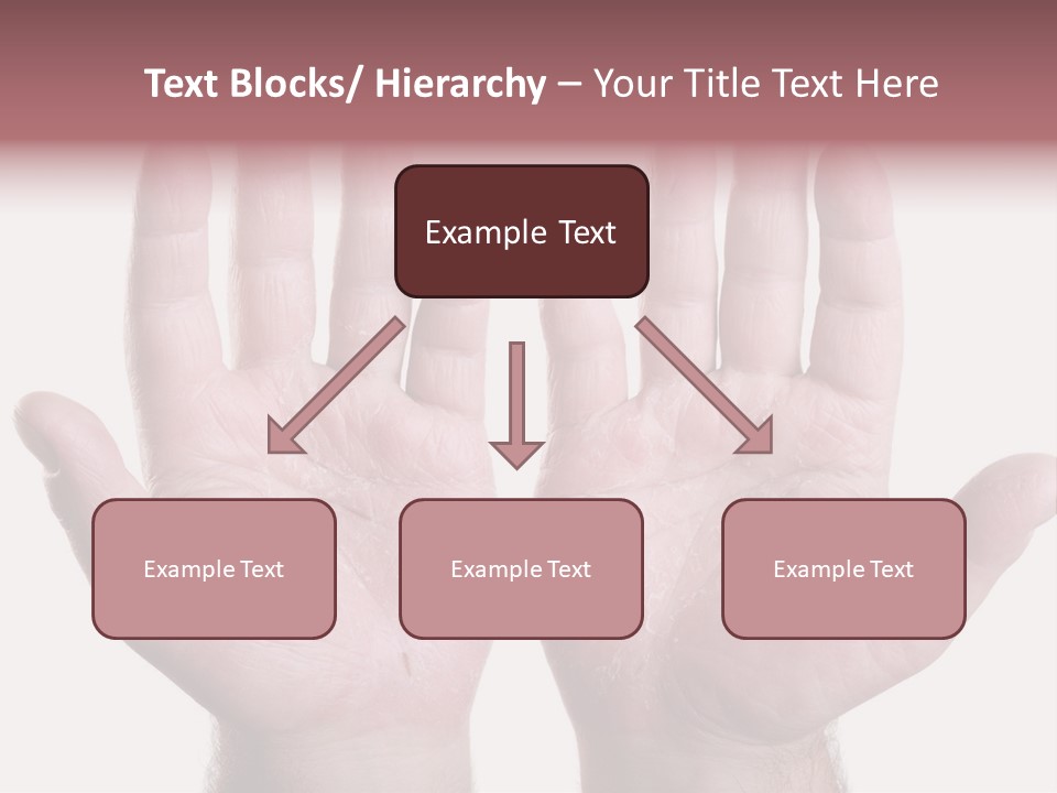 Worker's Hands PowerPoint Template
