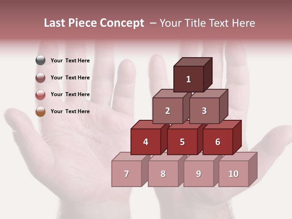 Worker's Hands PowerPoint Template