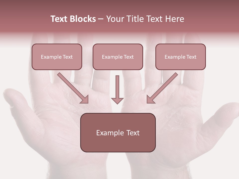 Worker's Hands PowerPoint Template