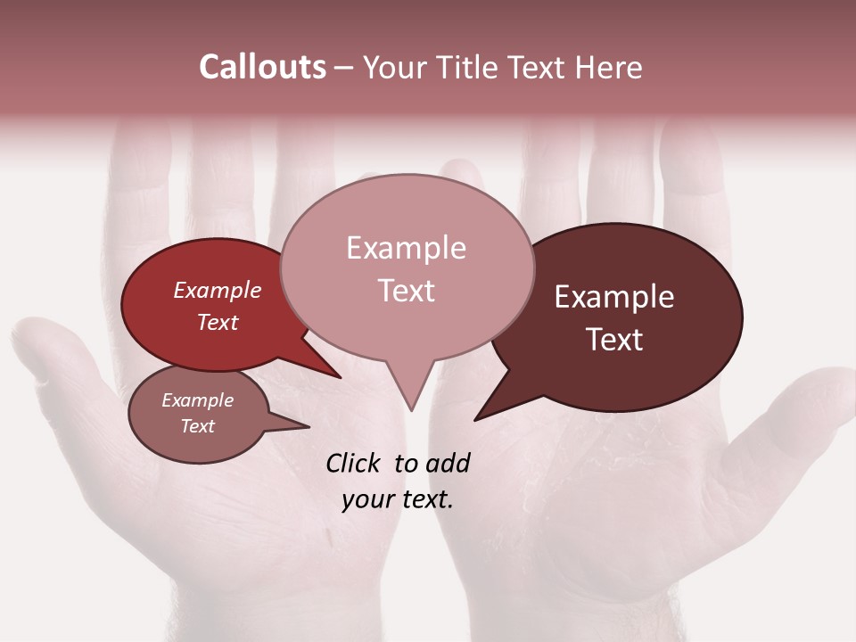 Worker's Hands PowerPoint Template
