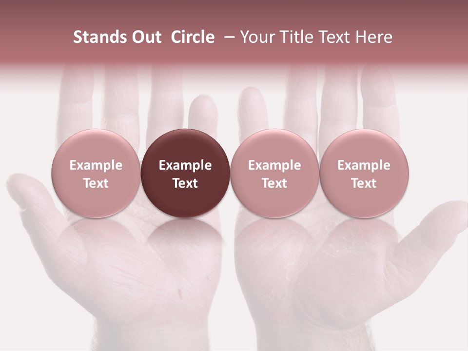 Worker's Hands PowerPoint Template