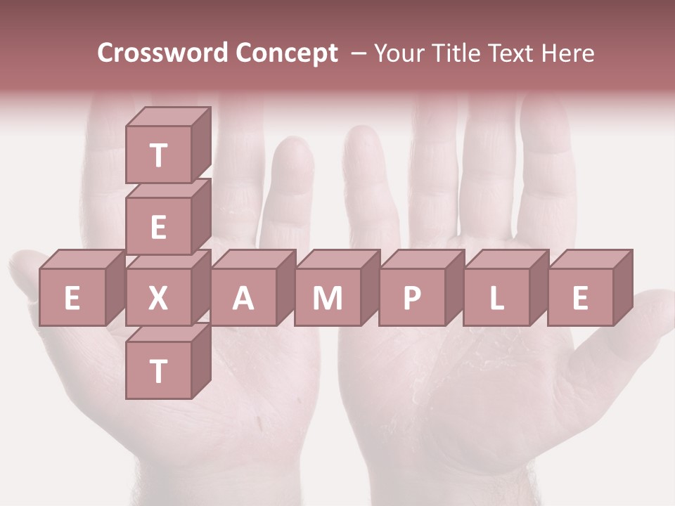 Worker's Hands PowerPoint Template