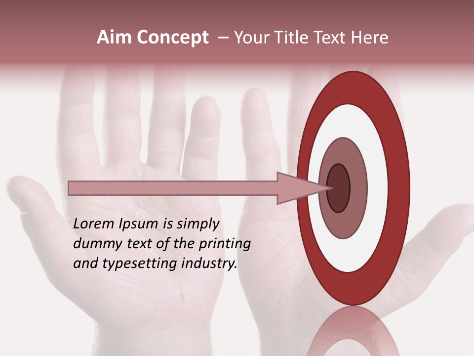 Worker's Hands PowerPoint Template