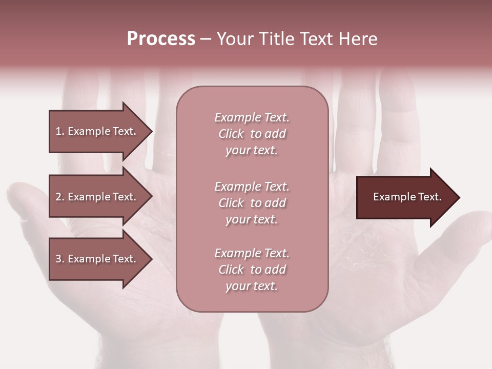 Worker's Hands PowerPoint Template