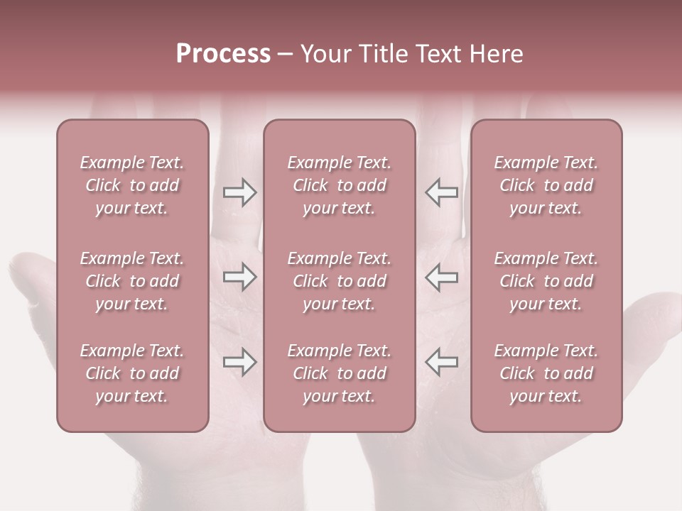 Worker's Hands PowerPoint Template