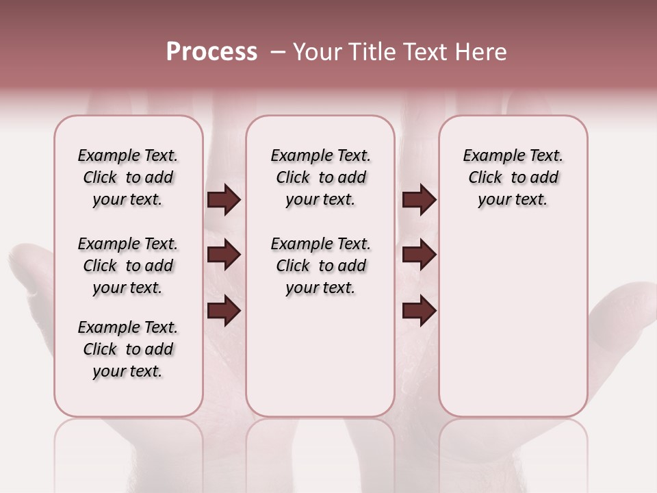 Worker's Hands PowerPoint Template