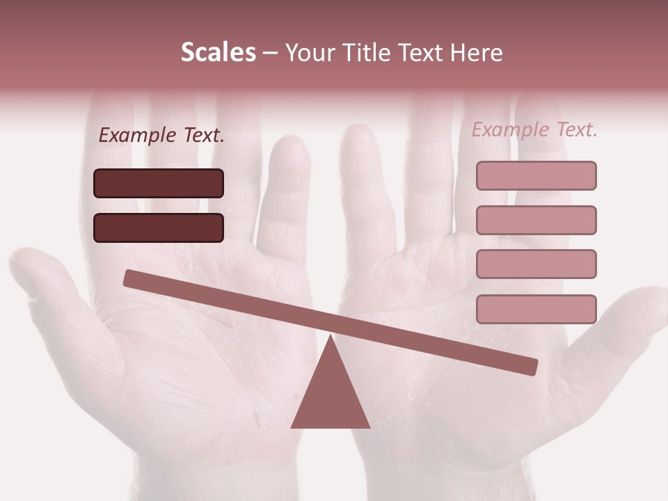 Worker's Hands PowerPoint Template