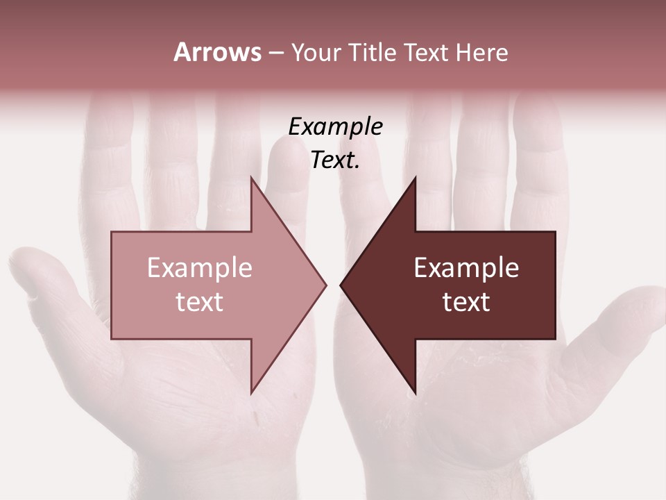 Worker's Hands PowerPoint Template
