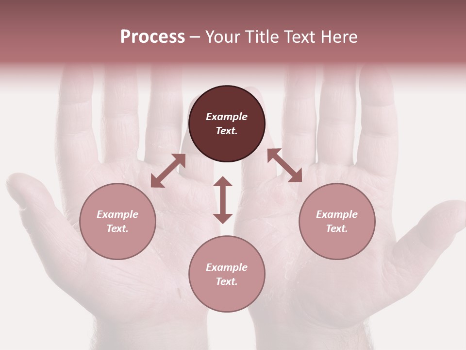 Worker's Hands PowerPoint Template