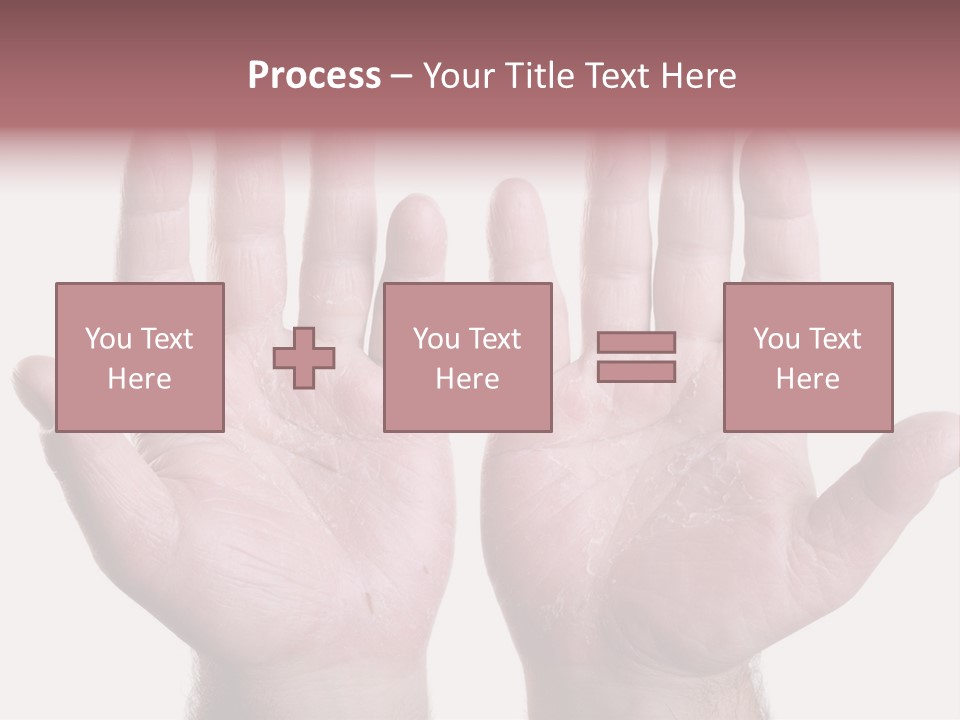 Worker's Hands PowerPoint Template