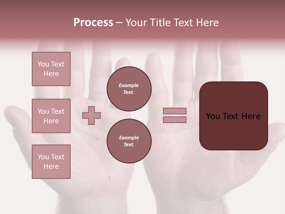 Worker's Hands PowerPoint Template