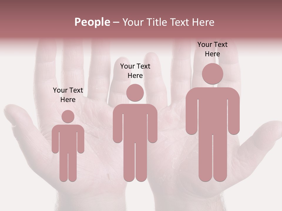 Worker's Hands PowerPoint Template