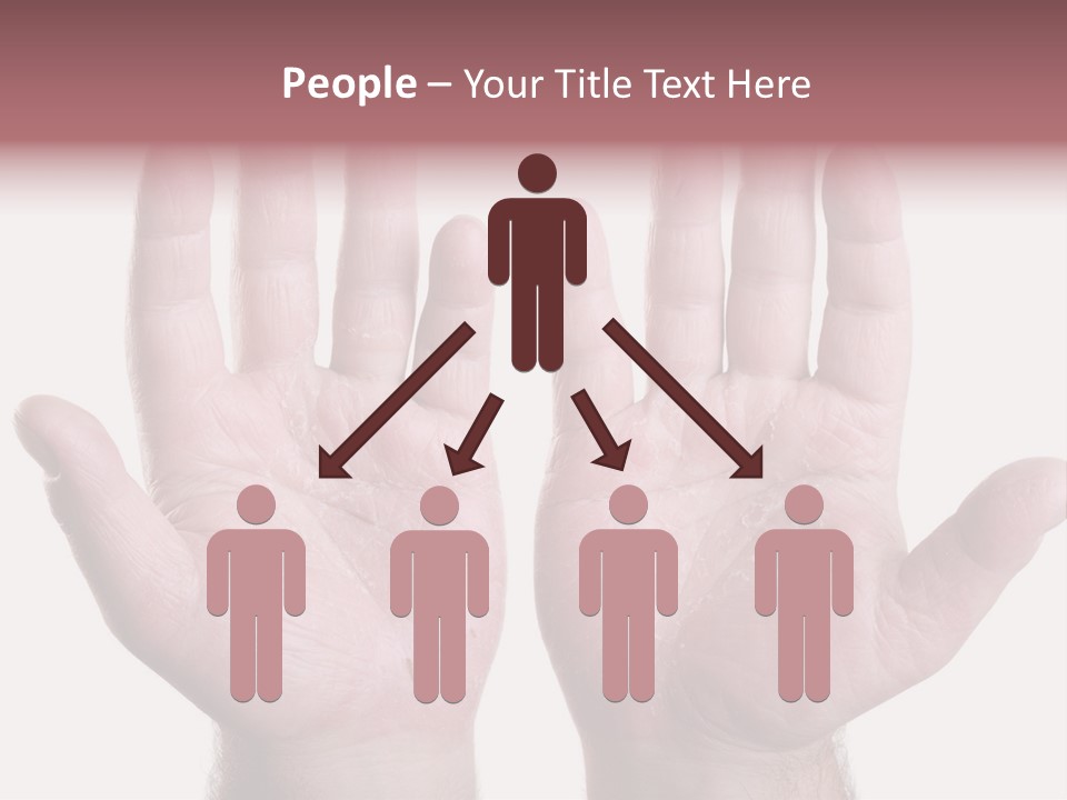 Worker's Hands PowerPoint Template