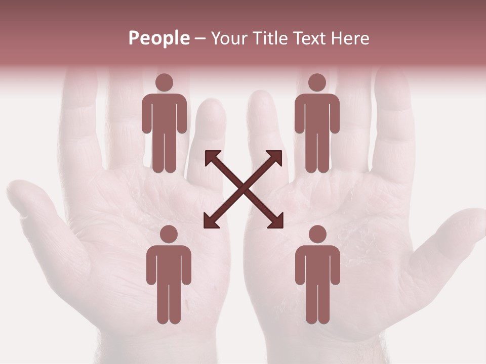 Worker's Hands PowerPoint Template