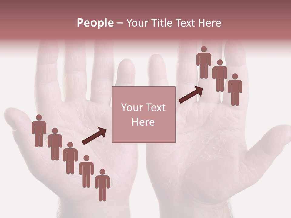 Worker's Hands PowerPoint Template
