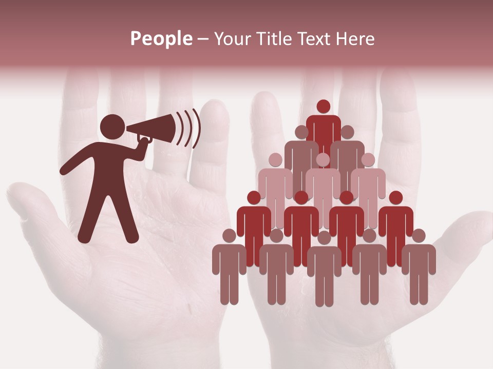 Worker's Hands PowerPoint Template