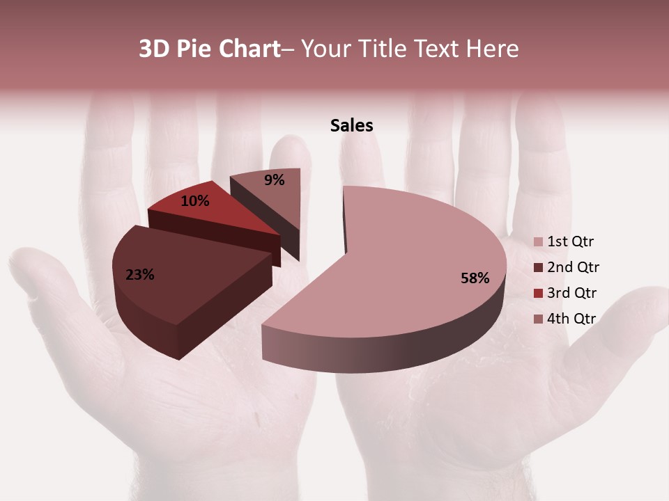 Worker's Hands PowerPoint Template