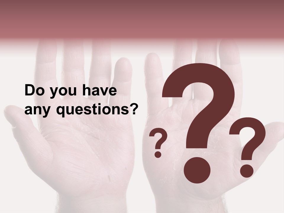 Worker's Hands PowerPoint Template