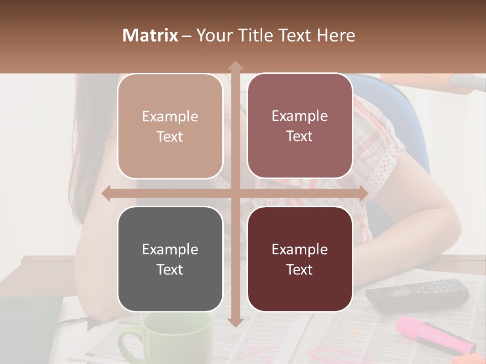 Woman Looking For A Job PowerPoint Template