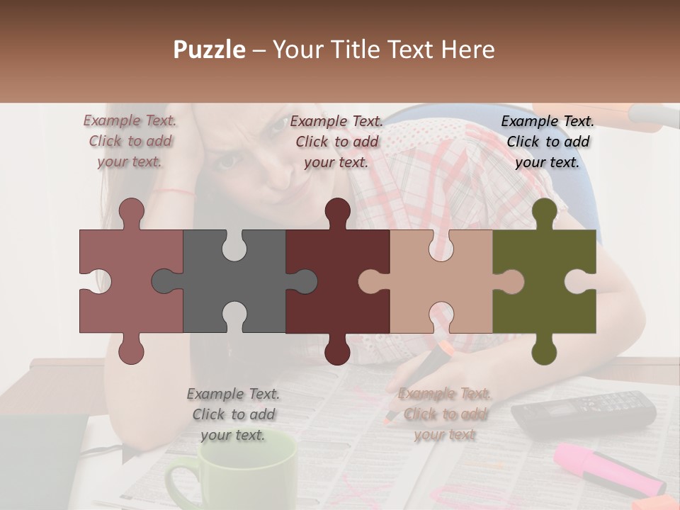 Woman Looking For A Job PowerPoint Template