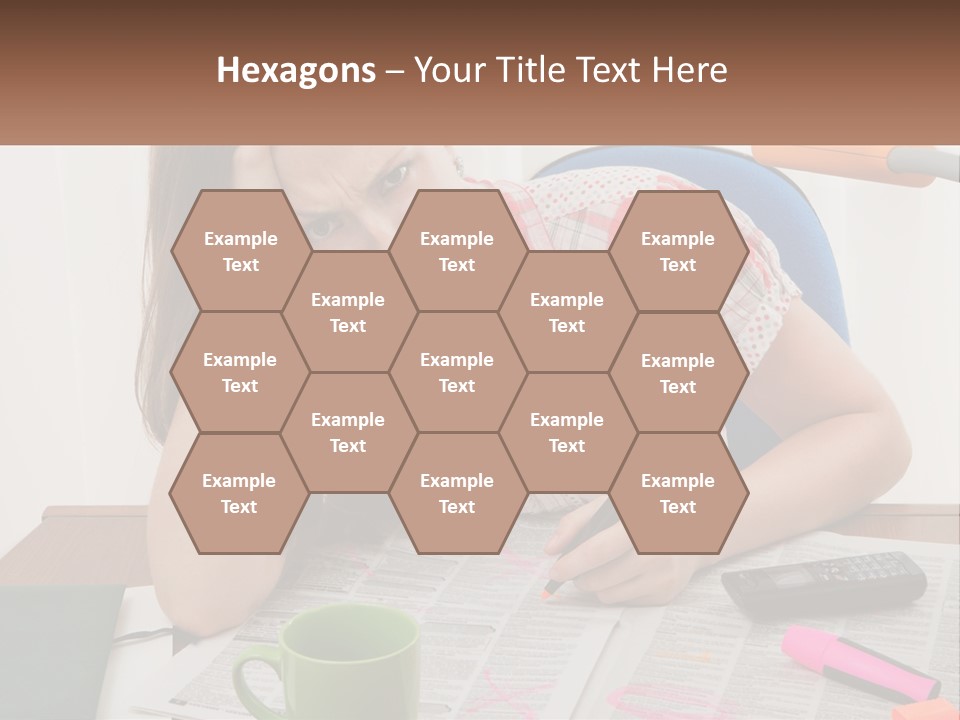 Woman Looking For A Job PowerPoint Template