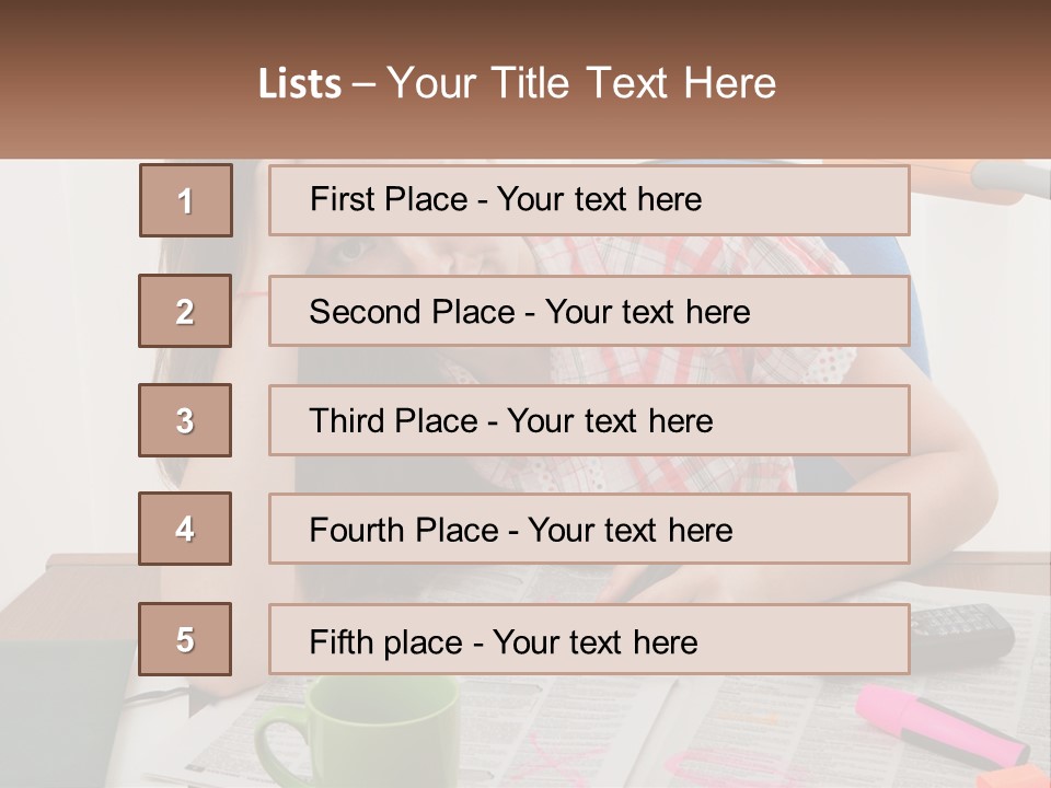 Woman Looking For A Job PowerPoint Template