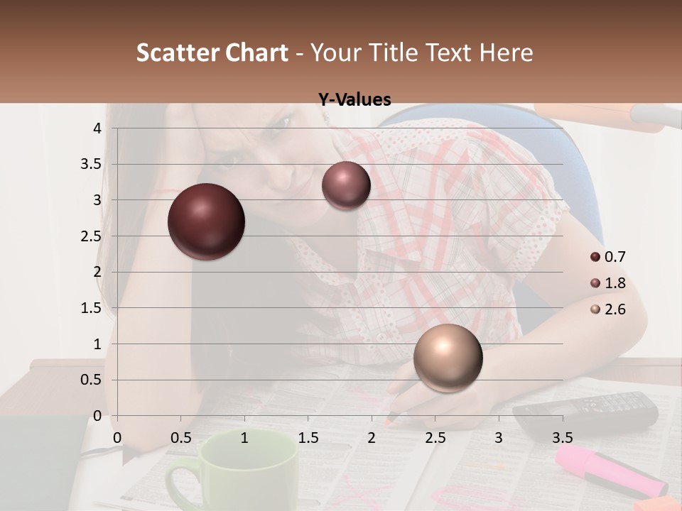 Woman Looking For A Job PowerPoint Template