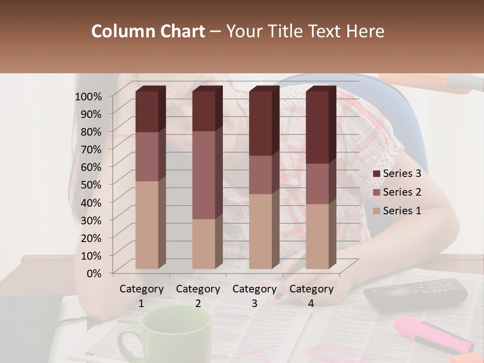 Woman Looking For A Job PowerPoint Template